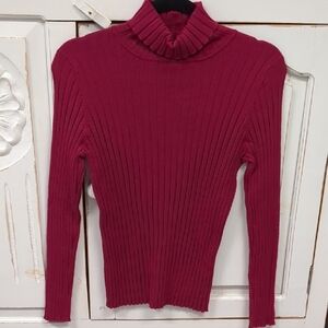 George Women's Pink Ribbed Sweater